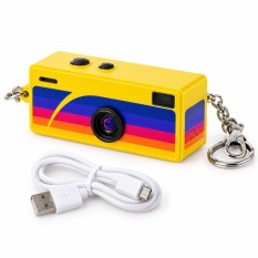 Câmera Chaveiro Digital Mini Retro Tela Selfie Portátil 1080