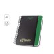 Agenda A5 em papel 100% reciclado e acabamento mate promocional