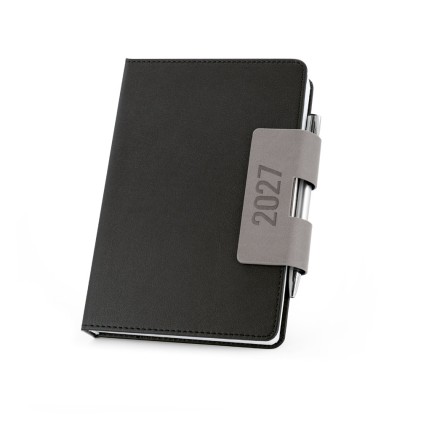 Agenda A5 com capa dura em PU brinde