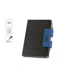 Agenda A5 com capa dura em PU brinde