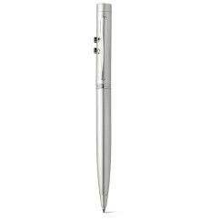 Conjunto de Caneta Metal Laser e LED Com Estojo