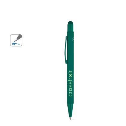 Caneta esferográfica com um design moderno em alumínio 100% reciclado, com acabamento mate brinde