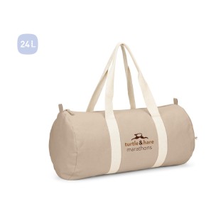 Bolsa esportiva em algodão reciclado e poliéster reciclado (380 g/m² ) brinde