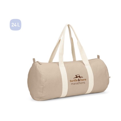 Bolsa esportiva em algodão reciclado e poliéster reciclado (380 g/m² ) brinde