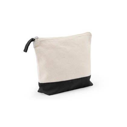 Necessaire de cosméticos 100% algodão (340 g/m²) bicolor corporativo