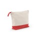 Necessaire de cosméticos 100% algodão (340 g/m²) bicolor corporativo