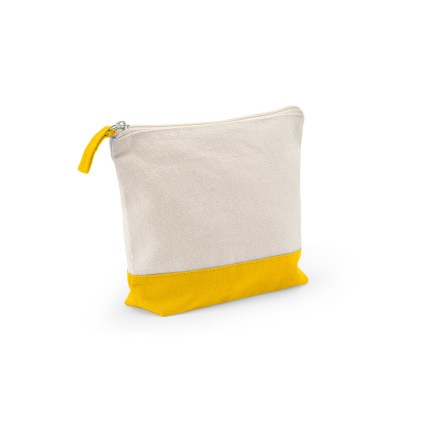 Necessaire de cosméticos 100% algodão (340 g/m²) bicolor corporativo