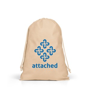 Sacola grande em non-woven (60 g/m²) termo-selada com logotipo