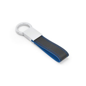 Chaveiro de Couro Colorido Com detalhes Em Metal