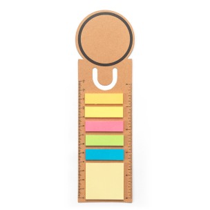 Conjunto para escritório 3 em 1, em papel 100% reciclado, com parte superior em formato redondo com impressão preta à volta promocional Conjunto para escritório 3 em 1, em papel 100% reciclado, com parte superior em formato redondo com impressão preta à volta promocional