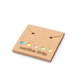 Conjunto para escritório, em papel 100% reciclado, com 6 blocos adesivados corporativo