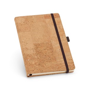 Caderno Para Anotação em Cortiça Com Elástico