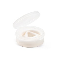 Canudo Reutilizável Dobrável de Silicone Com Estojo Plástico Personalizado Para Brinde