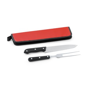 Kit Churrasco 2 Peças Com Estojo Personalizado