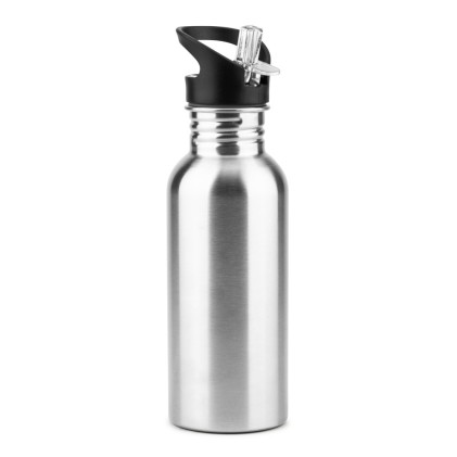 Garrafa em aço inox com parede simples personalizado