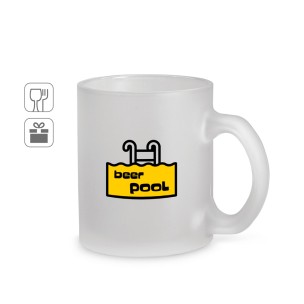 Caneca em vidro com efeito fosco (530 mL) personalizado