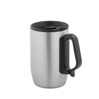 Caneca de viagem térmica em aço inox (400 mL) promocional