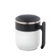 Caneca de viagem com parede interior em aço inox e acabamento mate 400 mL com logotipo