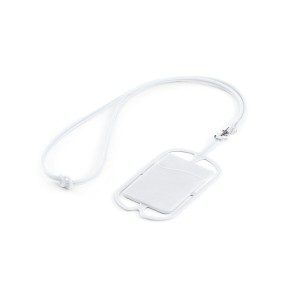 Porta Cartões de Silicone Com Cordão Para Celular