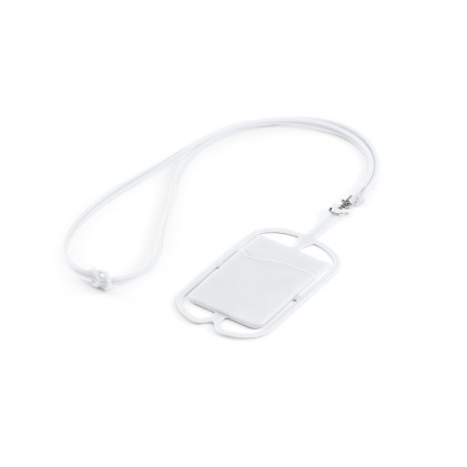 Porta Cartões de Silicone Com Cordão Para Celular