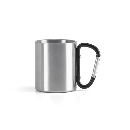 Caneca Aço Inox Com Alça Mosquetão Personalizada Caneca Aço Inox Com Alça Mosquetão Personalizada