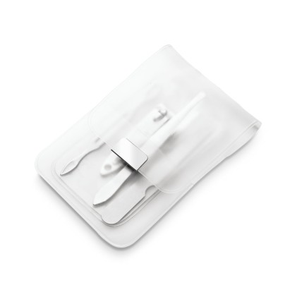 Kit Manicure 4 Peças em Bolsa de PVC Personalizado Kit Manicure 4 Peças em Bolsa de PVC Personalizado