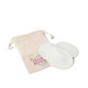 Conjunto de 3 discos de limpeza facial laváveis e reutilizáveis brinde