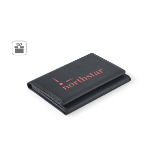 Carteira magnética em PU de grande capacidade com bloqueio RFID personalizado