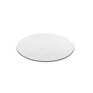 Mouse Pad com formato redondo e base em borracha promocional