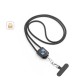 Cordão lanyard com suporte para celular incluso, cabo USB-C e diversos adaptadores em ABS reciclado e TPE reciclado corporativo