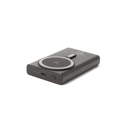 Bateria portátil magnética com carregamento super-rápido em alumínio reciclado e ABS reciclado (10'000 mAh) com logotipo