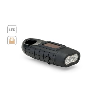 Lanterna compacta de 0'5 W em ABS, com 3 LEDs brancos com 90 lumens com logotipo