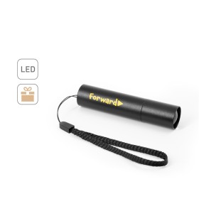 Lanterna recarregável em alumínio 100% reciclado com ponta extensível de 30 mm com logotipo