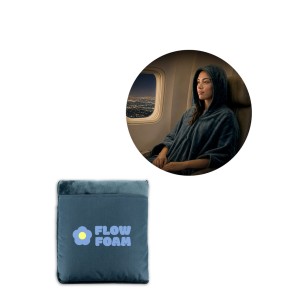 Manta 3 em 1 em tecido polar (220 g/m²) ideal para viagens brinde