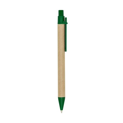 Caneta ecológica com clip plástico para brinde