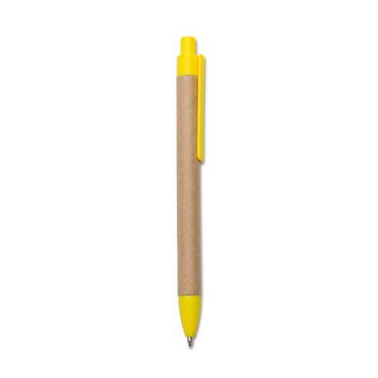 Caneta eco. com det. plástico personalizado