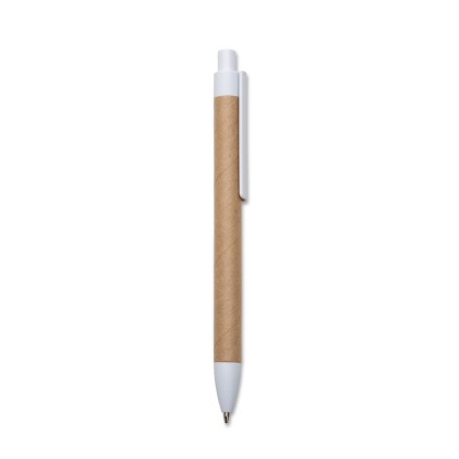 Caneta eco. com det. plástico personalizado