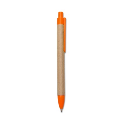 Caneta eco. com det. plástico personalizado