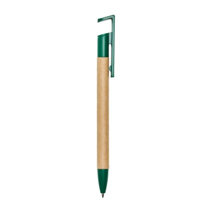 Caneta ecológica com suporte para celular promocional