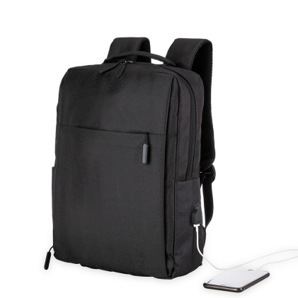 Mochila de nylon usb 20l para brinde