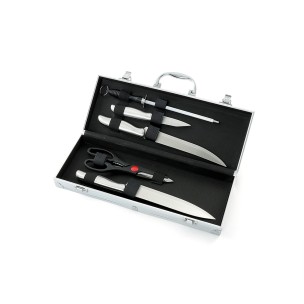 Kit churrasco com 5 peças na maleta para brinde