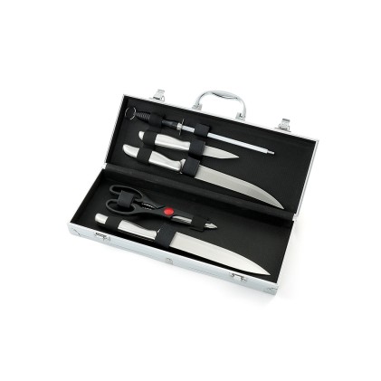 Kit churrasco com 5 peças na maleta para brinde