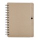 Caderneta kraft b6 com porta caneta personalizado