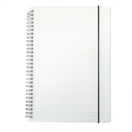 Caderno com capa plástica personalizado