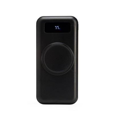 Power bank 10.000mah com carregamento via indução ou via cabo personalizado