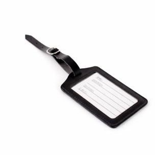Tag identificador de bagagem em couro sintético personalizado