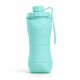 Garrafa dobrável silicone 600ml com logotipo Garrafa dobrável silicone 600ml com logotipo